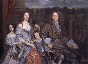 John Michael Wright The Family of Sir Robert Vyner seated before the garden at Swakeleys Sweden oil painting reproduction